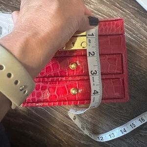 Red Leather Jewelry Box.